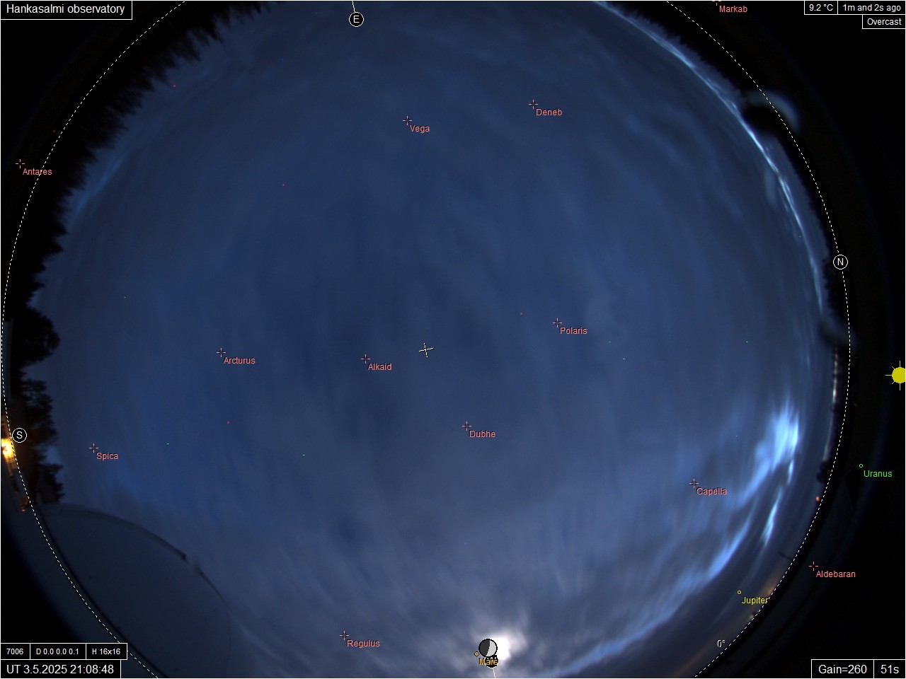 Hankasalmi, Soome - kogu-taevas aurora live camera
