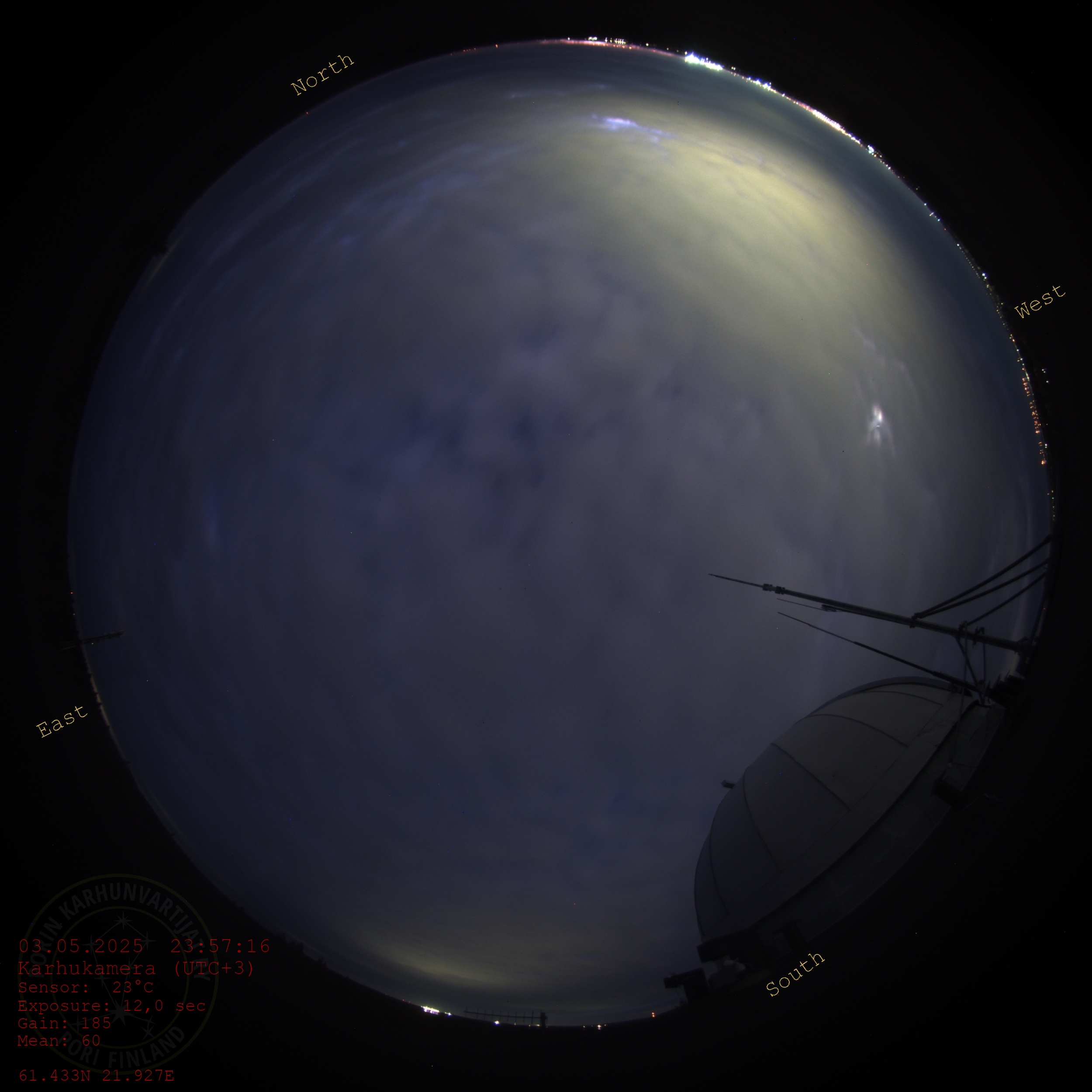 Pori, Soome aurora live camera